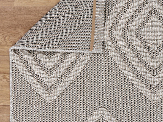 Maldives Modern Indoor/Outdoor Brown Rug (New landed)