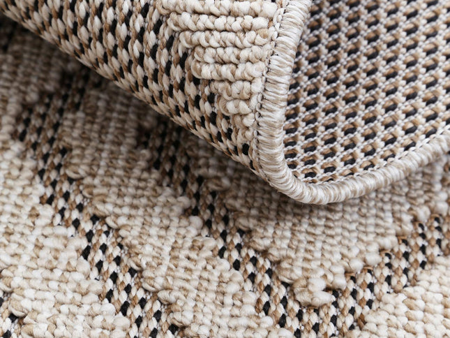 Maldives Modern Indoor/Outdoor Brown Rug (New landed)