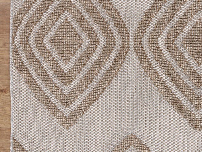 Maldives Modern Indoor/Outdoor Beige Rug (New landed)