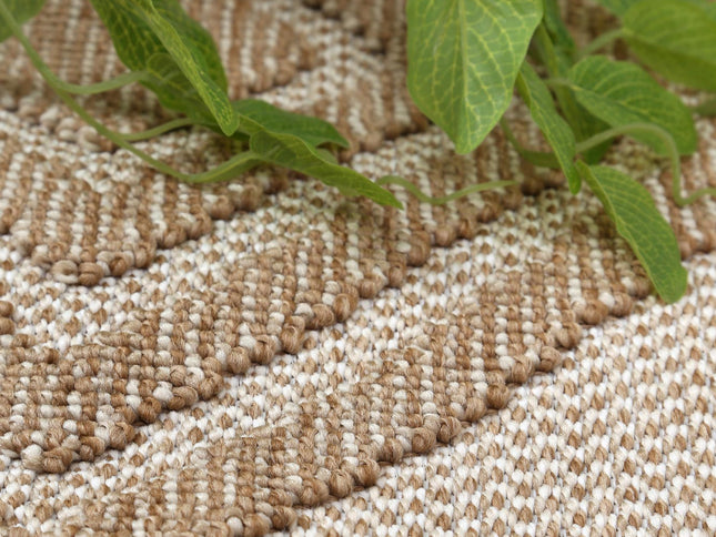 Maldives Modern Indoor/Outdoor Beige Rug (New landed)