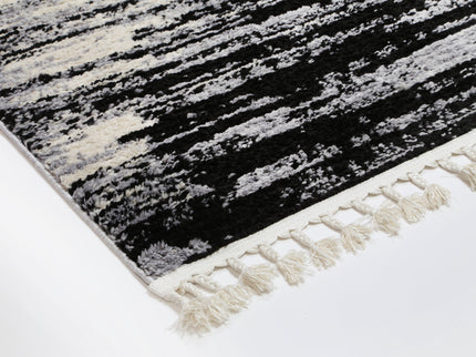 Mansour Acid Wash Grey Abstract Rug