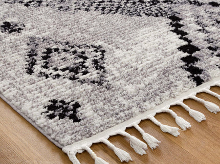 Mansour Aztec Grey Geometric Rug