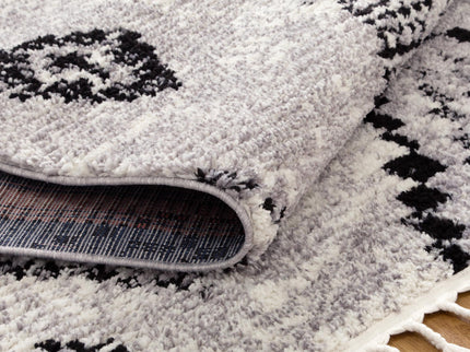 Mansour Aztec Grey Geometric Rug