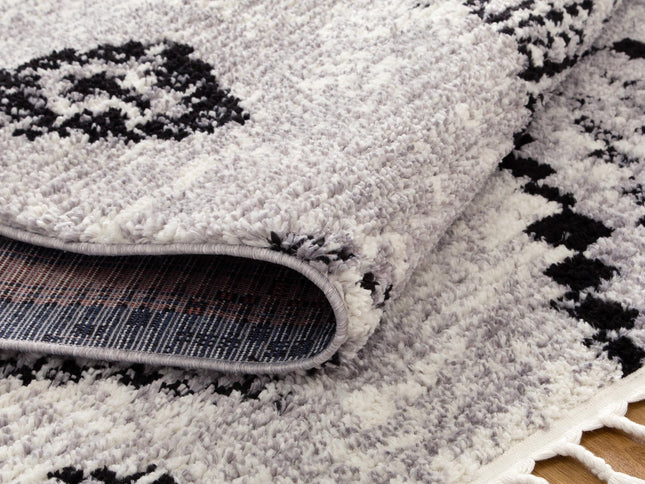 Mansour Aztec Grey Geometric Rug