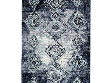 Mansour Incan Blue Geometric Rug