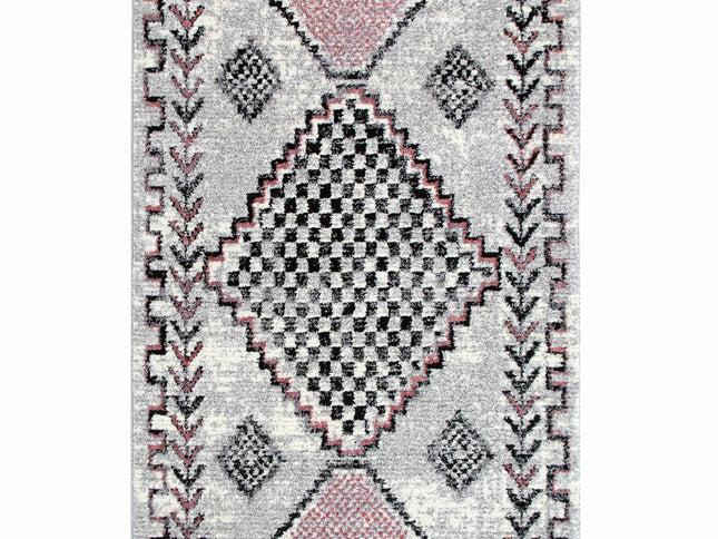 Mansour Tocapus Blush Geometric Rug