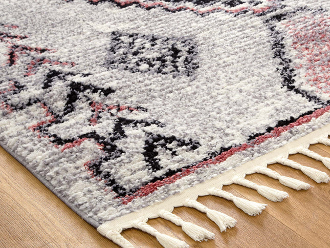 Mansour Tocapus Blush Geometric Rug