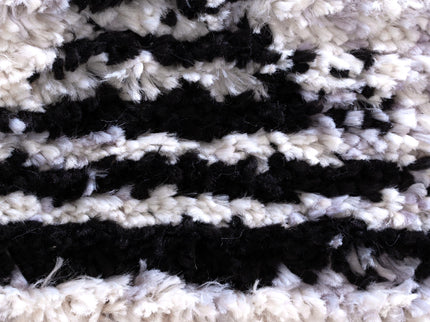 Mansour Diamond Black & White Geometric Rug