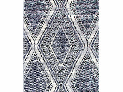 Mansour Harlequin Blue Geomteric Rug