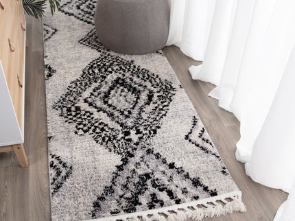 Mansour Aztec Grey Geometric Rug