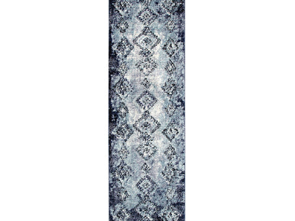 Mansour Incan Blue Geometric Rug