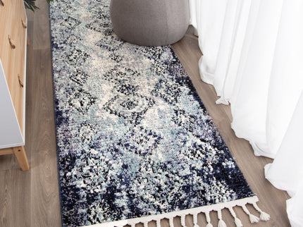 Mansour Incan Blue Geometric Rug