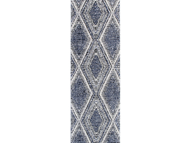 Mansour Harlequin Blue Geomteric Rug