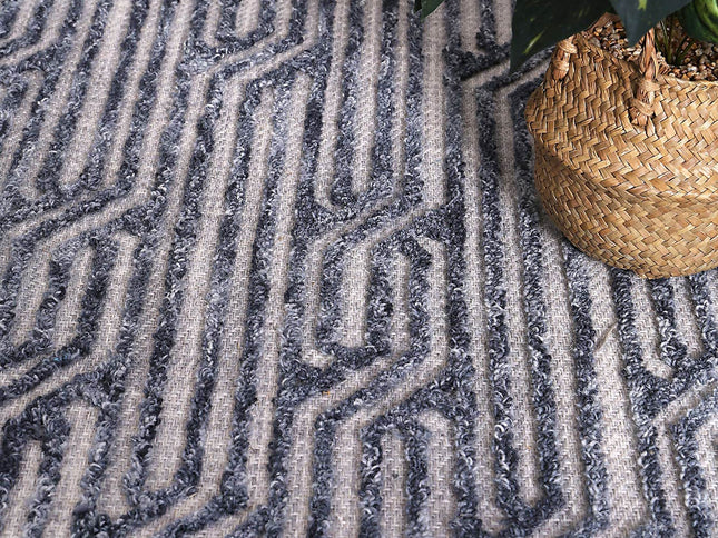 Marbella Almeria Blue Contemporary Rug