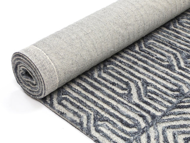 Marbella Almeria Blue Contemporary Rug