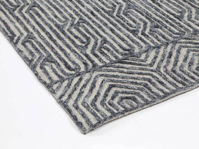 Marbella Almeria Blue Contemporary Rug