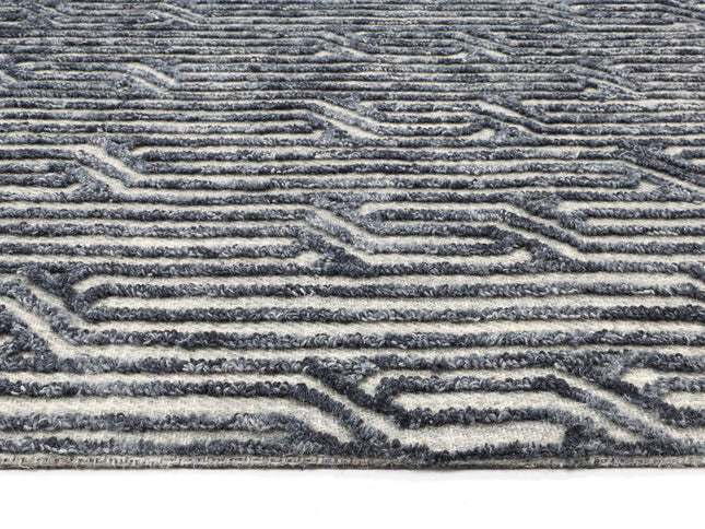 Marbella Almeria Blue Contemporary Rug