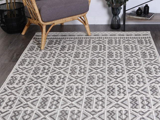Marbella Cordoba Grey Contemporary Rug