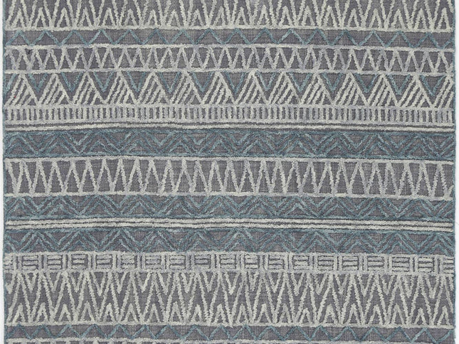 Marbella Cazorla Charcoal Contemporary Rug