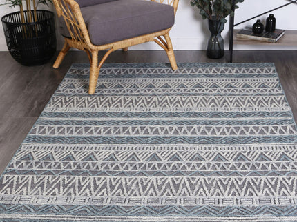 Marbella Cazorla Charcoal Contemporary Rug