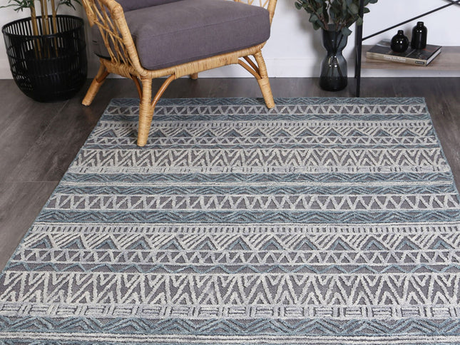 Marbella Cazorla Charcoal Contemporary Rug