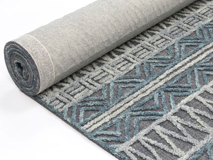Marbella Cazorla Charcoal Contemporary Rug