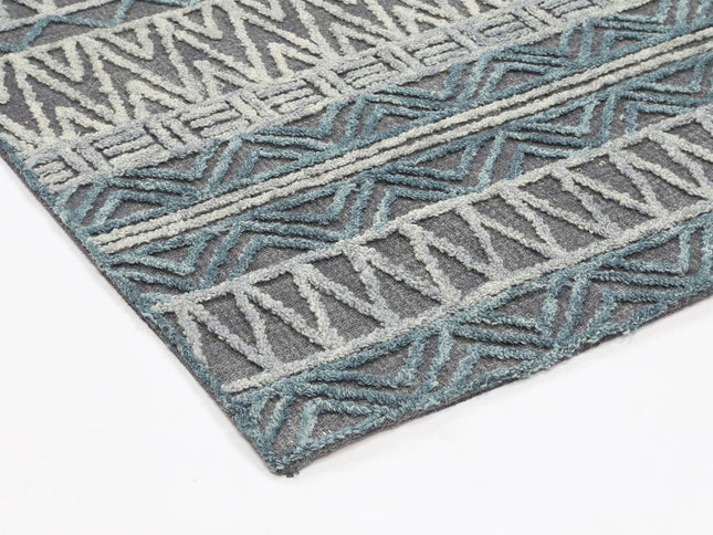 Marbella Cazorla Charcoal Contemporary Rug