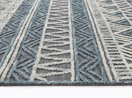 Marbella Cazorla Charcoal Contemporary Rug