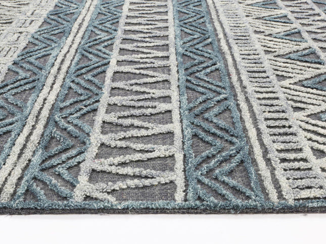 Marbella Cazorla Charcoal Contemporary Rug