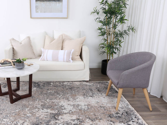 Maryland Mosoel Ash Abstract Soft Rug