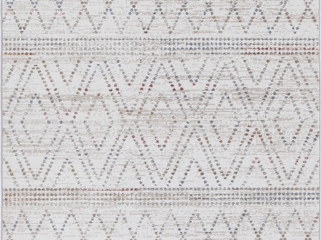 Maryland Tabriz Beige Geometric Soft Rug