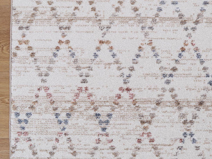 Maryland Tabriz Beige Geometric Soft Rug