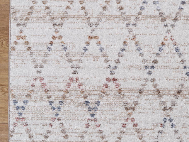 Maryland Tabriz Beige Geometric Soft Rug