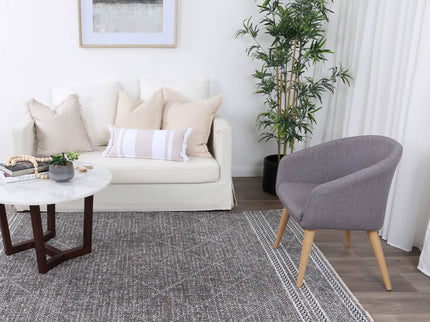 Maryland Aleppo Charcoal Contemporary Soft Rug