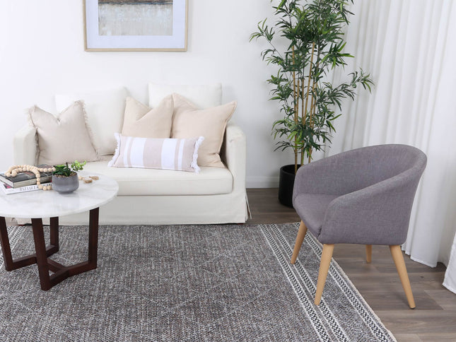 Maryland Aleppo Charcoal Contemporary Soft Rug