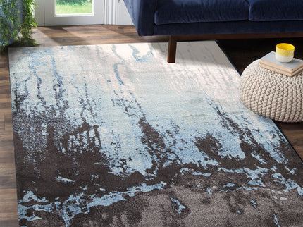 Matisse Blue Abstract Rug