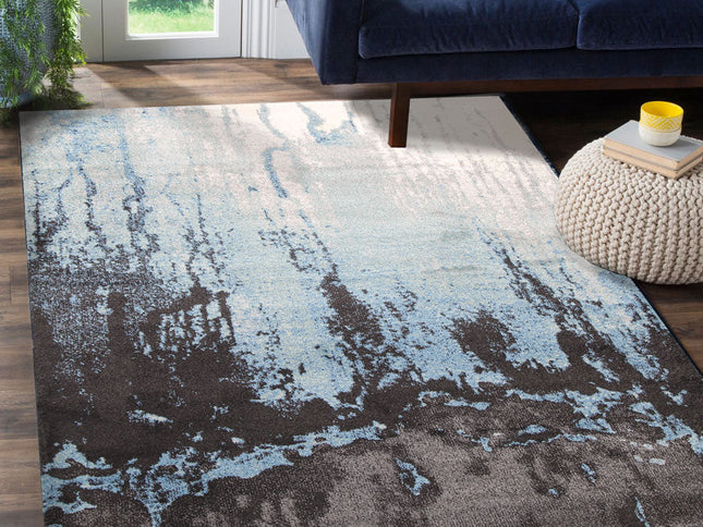 Matisse Blue Abstract Rug