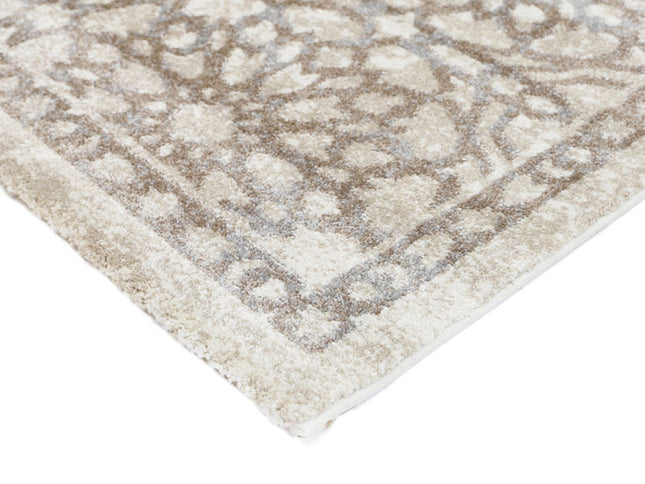 Matisse Grey and Beige Demask Rug
