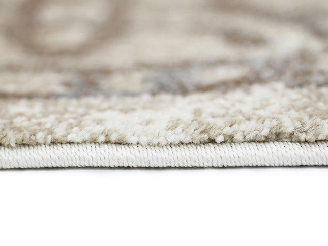 Matisse Grey and Beige Demask Rug