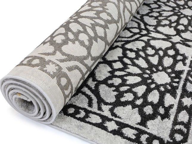 Matisse Dark Grey Demask Rug
