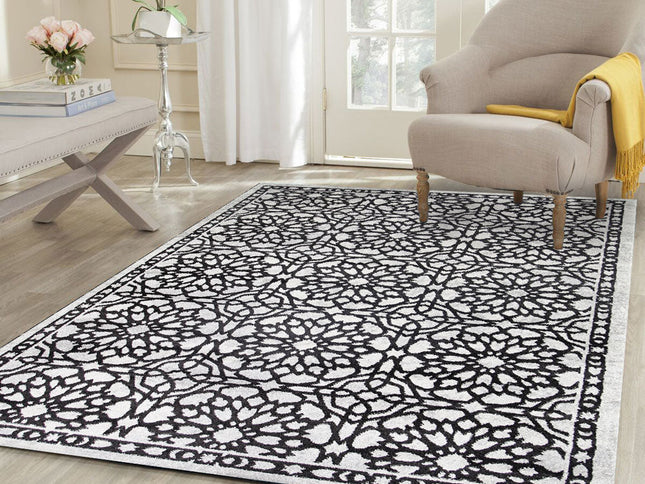 Matisse Dark Grey Demask Rug