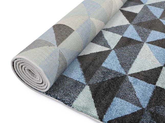 Matisse Blue and Grey Rug