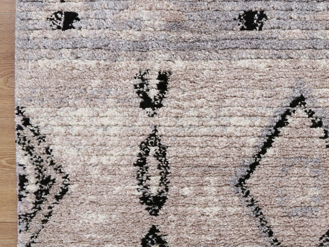 Moda Tribal Diamond Ash Rug (Morocco)