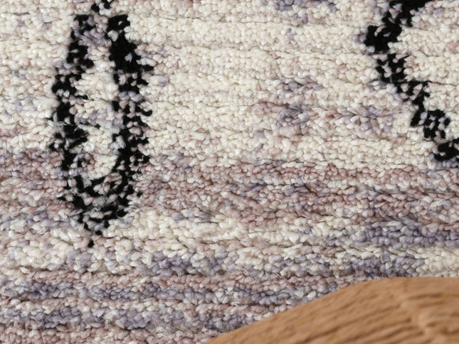 Moda Tribal Diamond Ash Rug (Morocco)