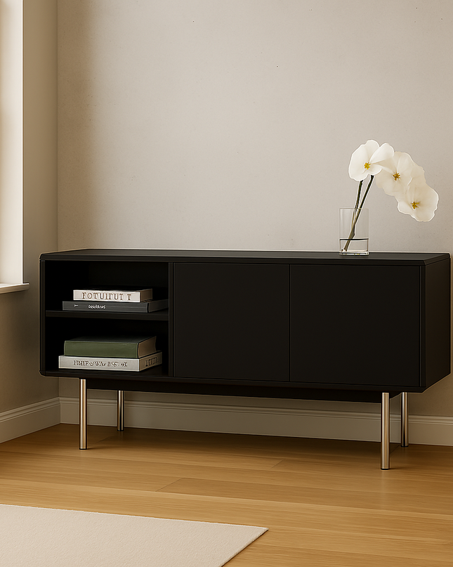 Milan TV Unit 1.2m - Black