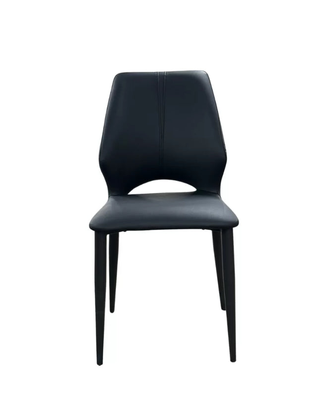 Lily Extendable Dining Table W/ Black Monaco Chairs