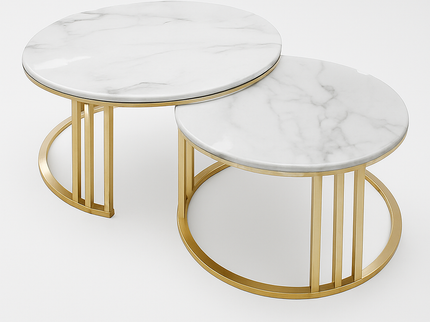 Mosca Coffee Table W/ Golden Leg