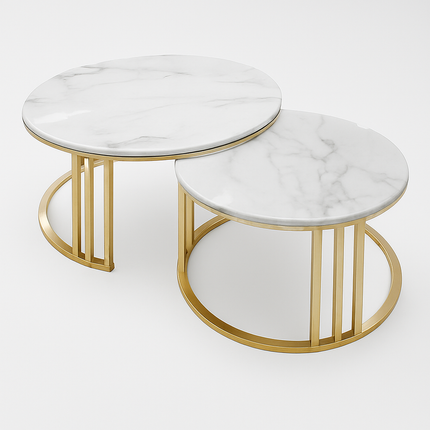 Mosca Coffee Table W/ Golden Leg