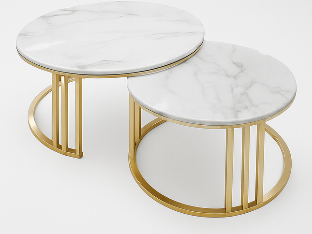 Mosca Coffee Table W/ Golden Leg