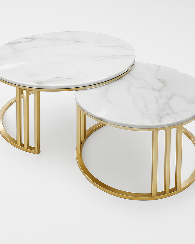 Mosca Coffee Table W/ Golden Leg